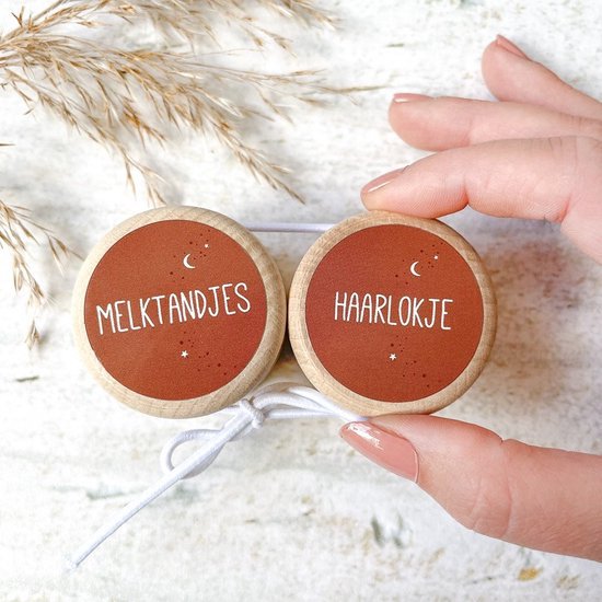 Storage Box Milk Teeth + Lock of Hair (SET) | rust