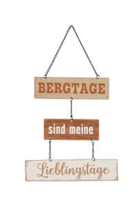 Schild Bergtage z. Hg.