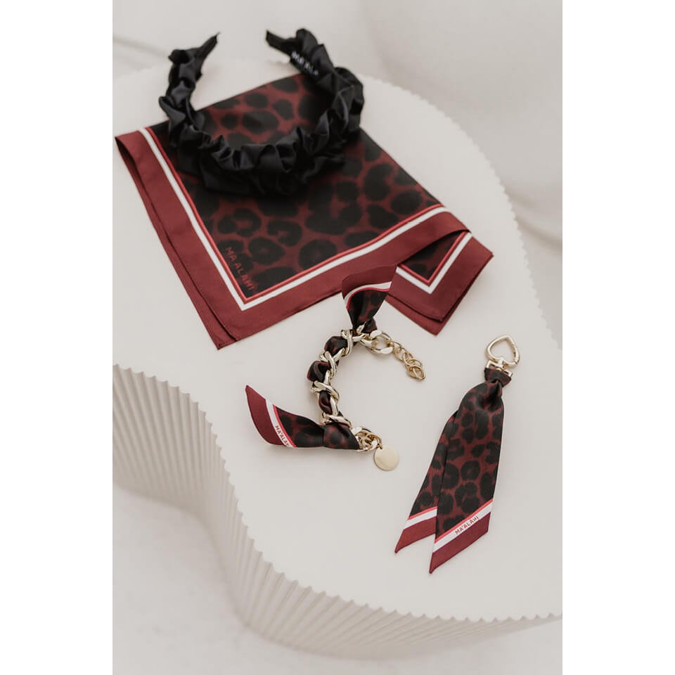 Taschenanhänger Leo-Bordeaux