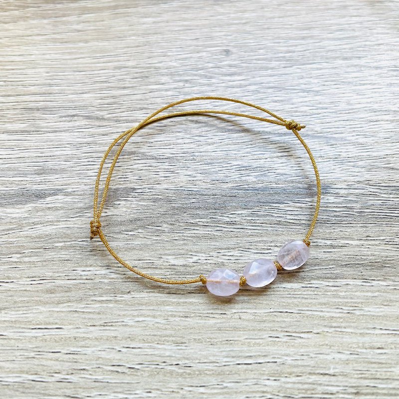 Pulsera ajustable Candy piedras naturales dorado