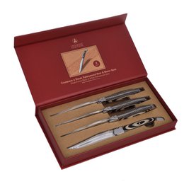 Æske med 4 Laguiole Heritage Steak Knive