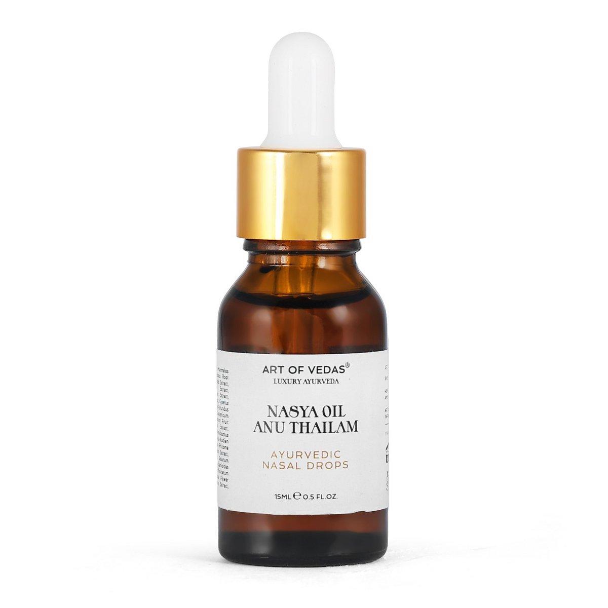 Olio Nasya ayurvedico - Anu Thailam 15ml | Olio di terapia nasale tradizionale per seno e benessere respiratorio