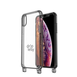 Transparent gray iPhone X/XS/XR Series phone case with drop protection