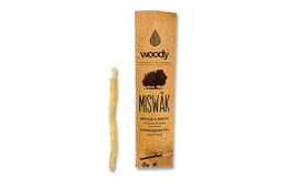  Natural wooden toothbrush made from arak wood.