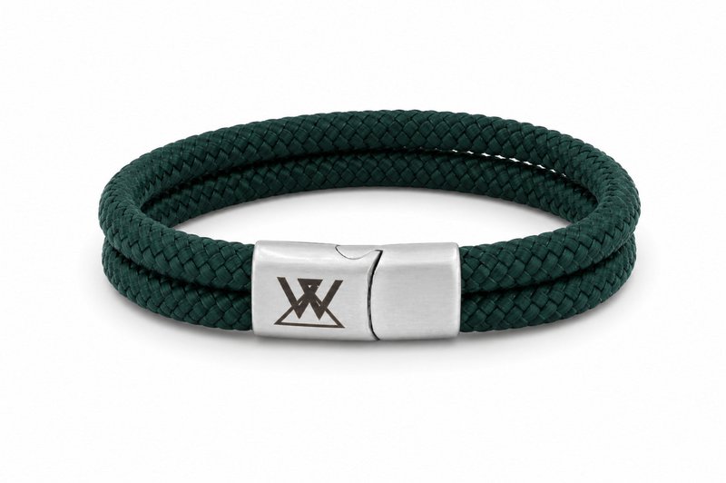 Touw armband 12mm - Caesar collectie | Editie zilver