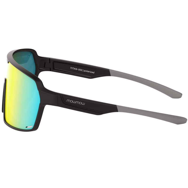 Titan - Cornice nera opaca | lente revo oro