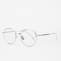 Brooklyn model blue light blocking glasses, metal frame, silver color