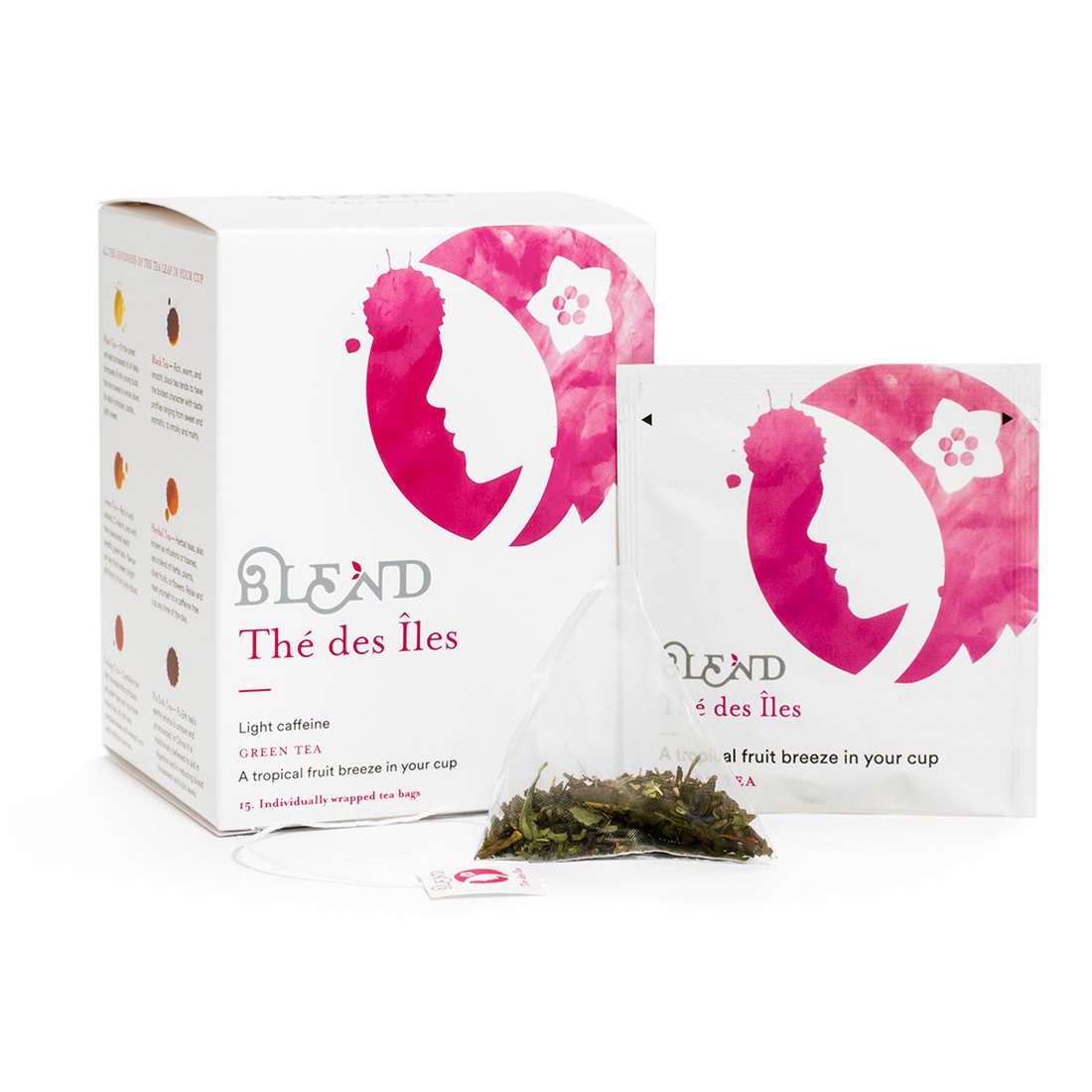 The des Iles (Passievrucht Groene Thee) - 15 Pyramide Box