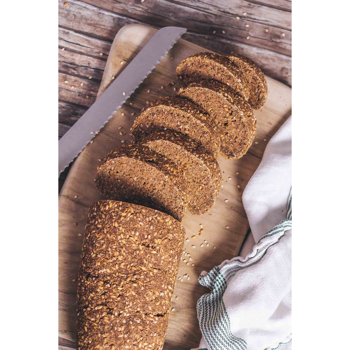 Glutenfreie Maronibrot Backmischung Sesam