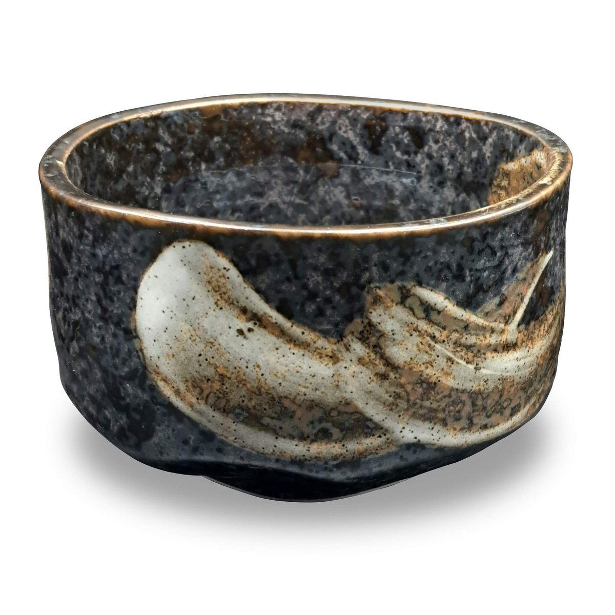 Japanse matchakom Chawan Meisei handgemaakt van keramiek