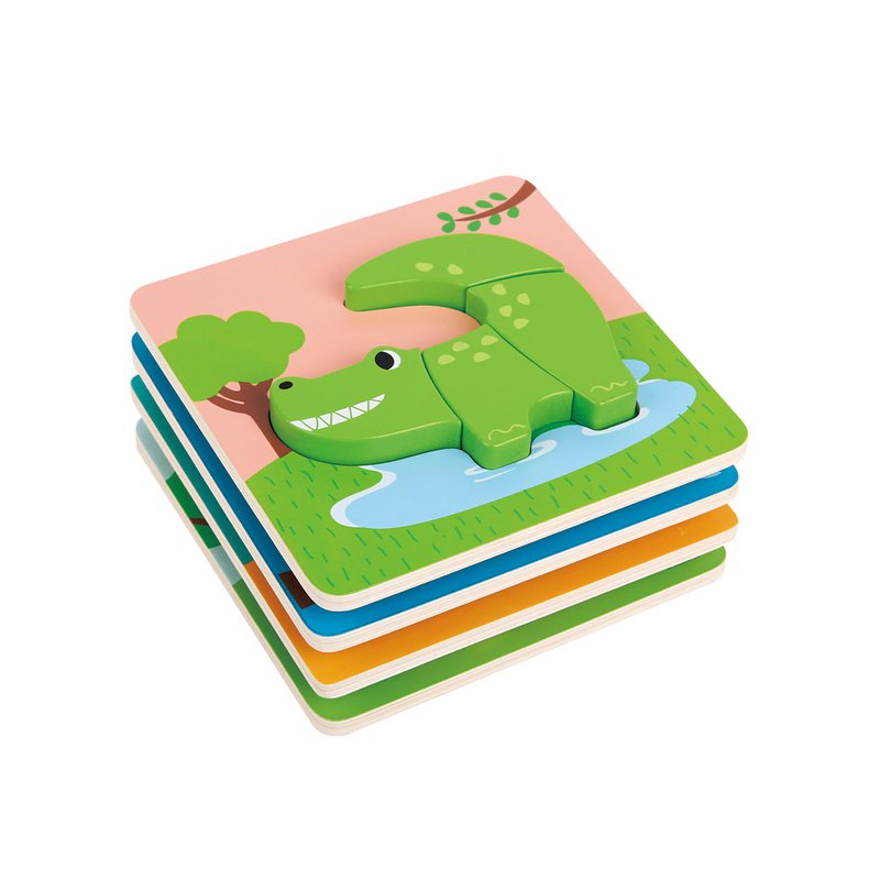 Lelin® Animal Puzzle 4-i-1 puslespil
