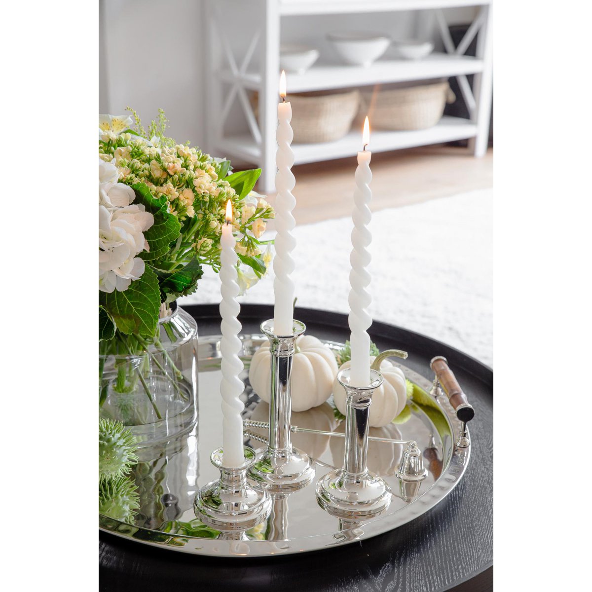 EDZARD candle extinguisher Flame killer Swing, noble silver-plated, tarnish-protected, length 26 cm