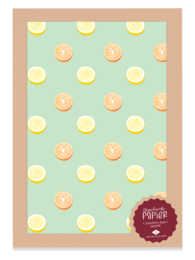 Geschenkpapier Früchte