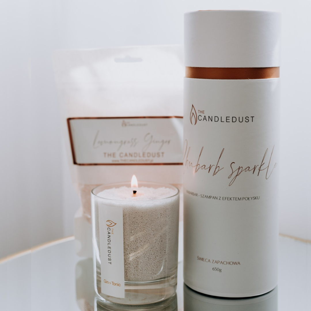 Bougie de sable parfumée Rhubarbe Sparkle 160g / 350ML / 11.83oz