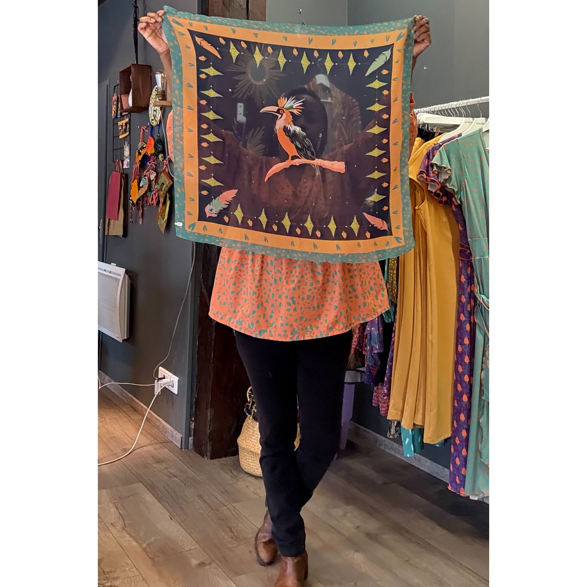 Foulard Hornbill Nuit
