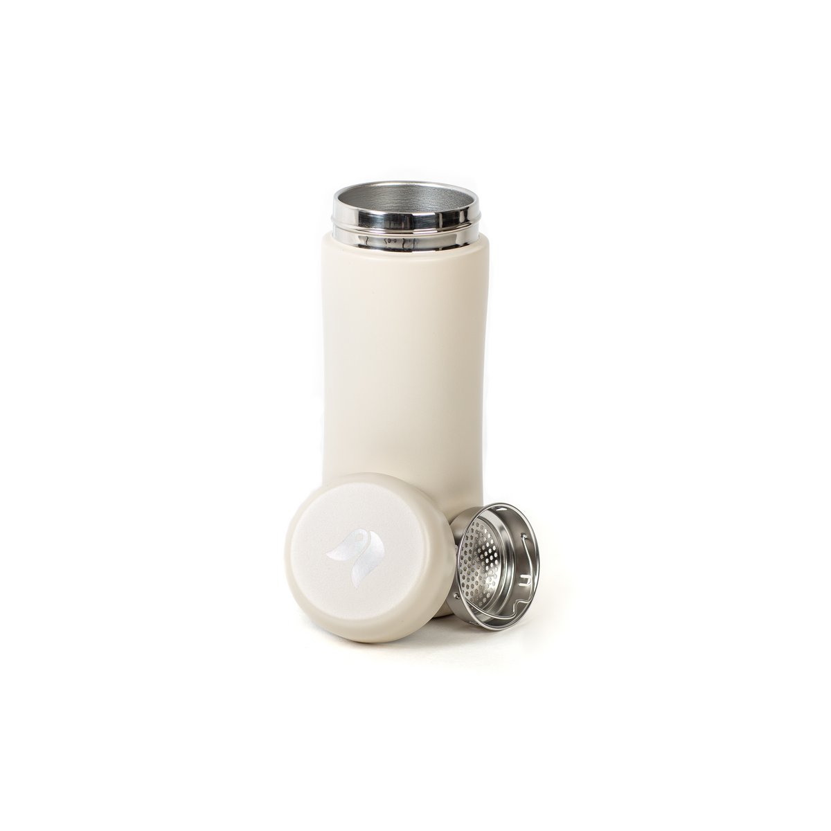 Kubek izolowany z podwójnymi ściankami Tumbler Beżowy 300 ml