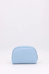 Trousse de toilette brodée matelassée pour bébé, étoile, bleu