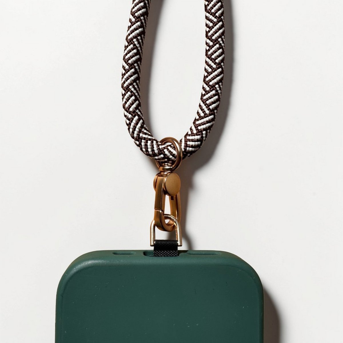 Sleutelhanger - Bruin-Wit