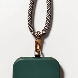 Sleutelhanger - Bruin-Wit
