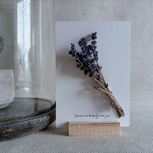 Kaart met heerlijk geurende lavendel