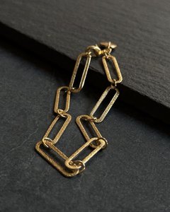 Link Chain Bracelet with Gold Coin