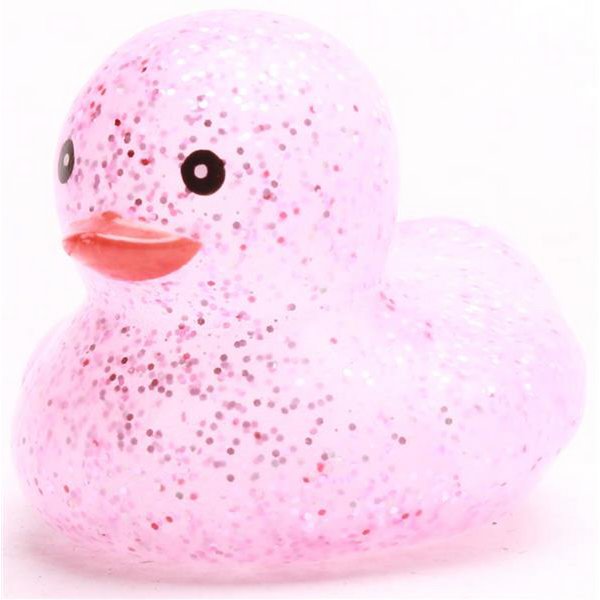 Mini rubber duck glitter - pink - rubber duck
