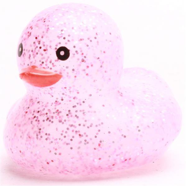 Mini rubber duck glitter - pink - rubber duck
