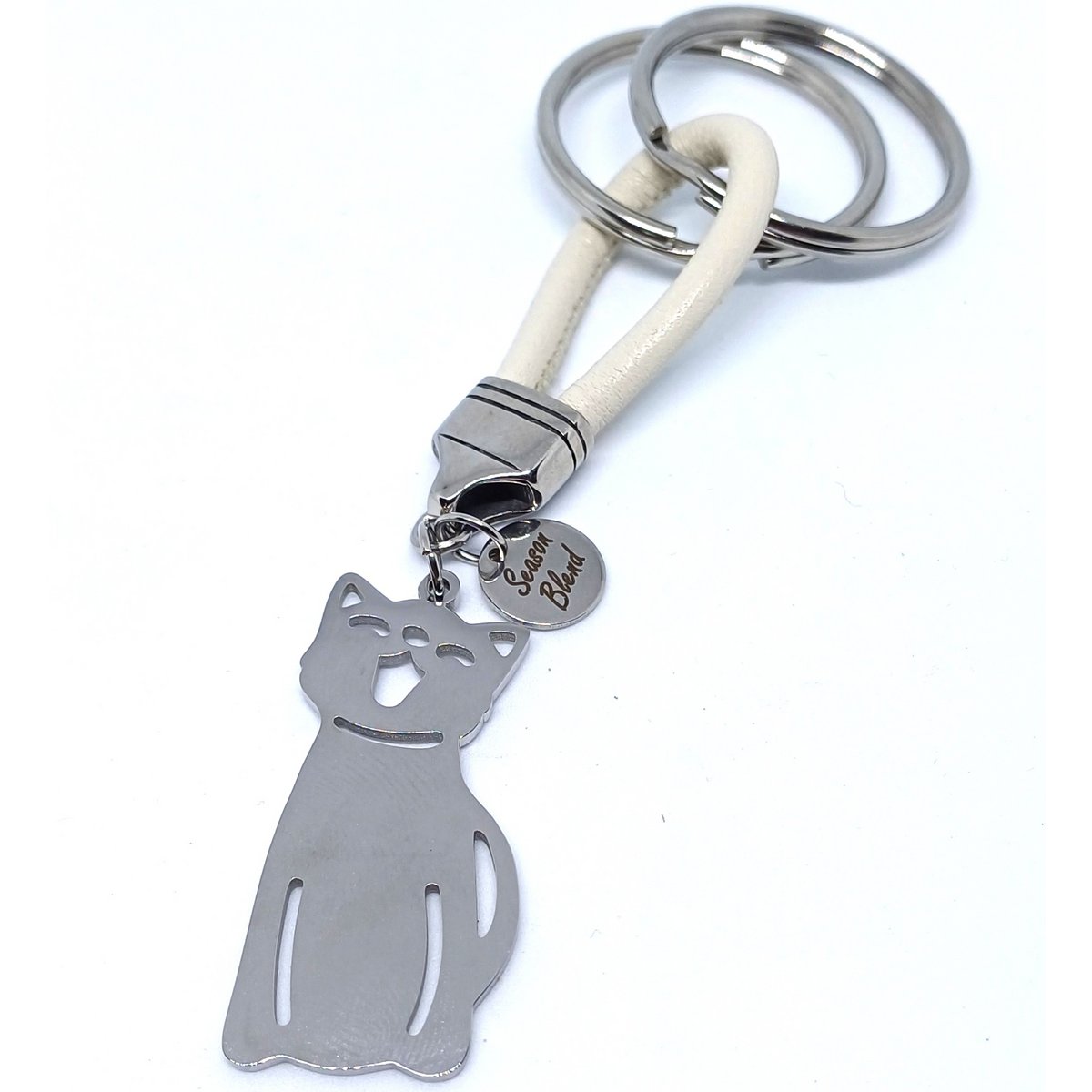 leather keychain dog or cat