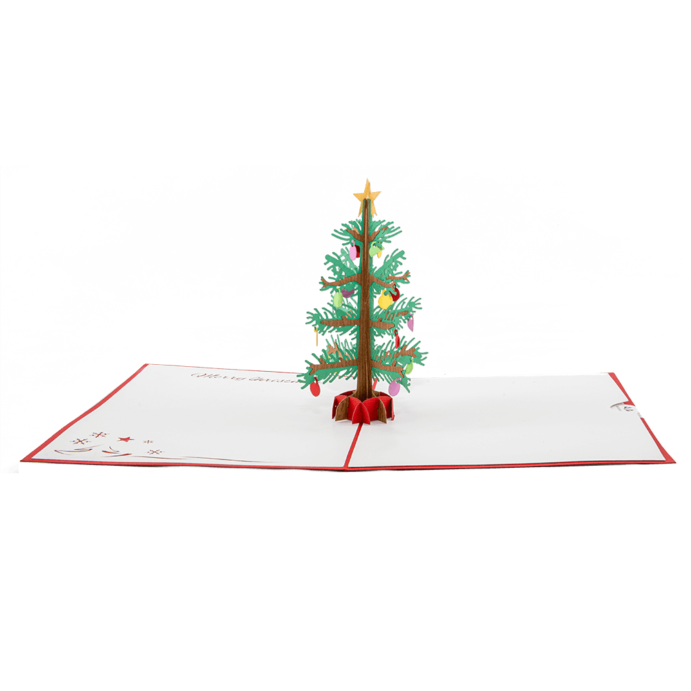 Weihnachtsbaum-Popup-Karte