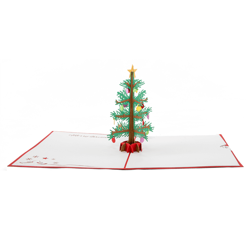 Scheda pop-up dell'albero di Natale