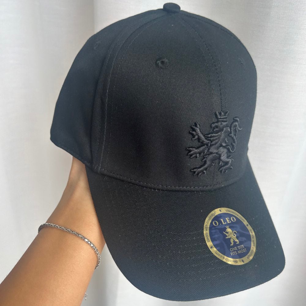 O.Leo baseballkasket - Sort - Black Lion - Unisex