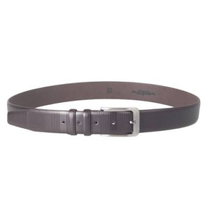 Men's Belt From Dark Brown Italian Genuine Leather - 3.5 cm Wide - Size 135 (Waist to 115 cm)