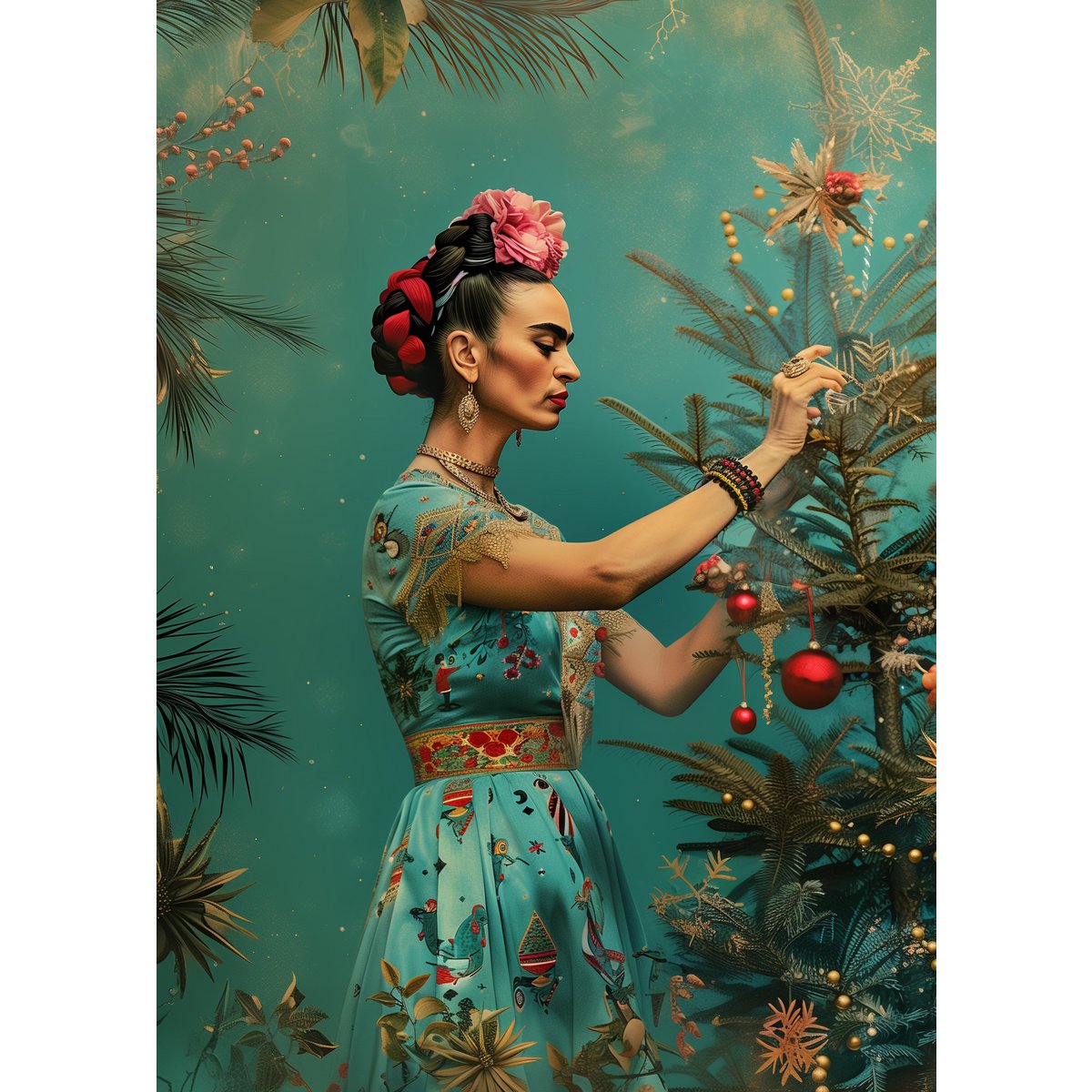 Frida Kahlo: Christmas Tree | Card Fripperies