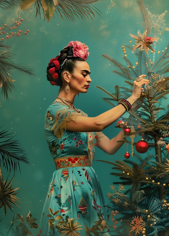 Frida Kahlo: Christmas Tree | Card Fripperies