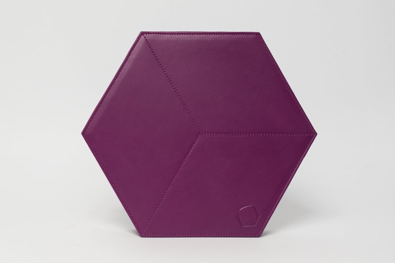 Hexacubo Plano Púrpura