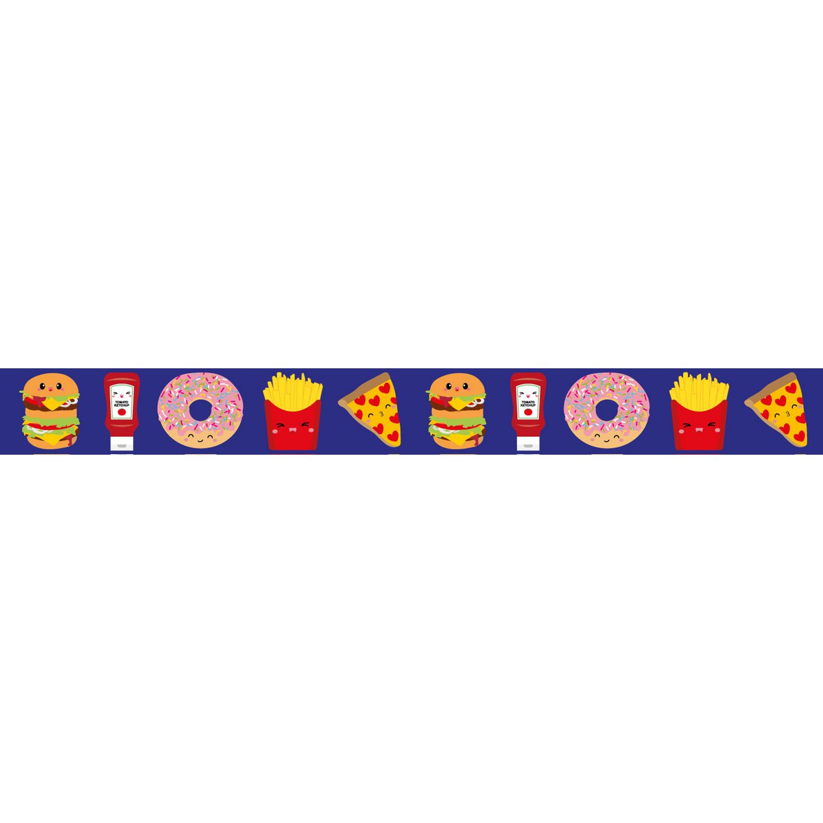 Washi tape Fastfood met Hamburger