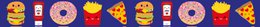 Washi tape Fastfood met Hamburger