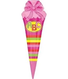 Globo de aluminio ABC-School “cono escolar” – 111 cm (Amscan)