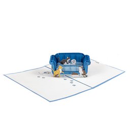 Kat & Sofa Pop Up-kort