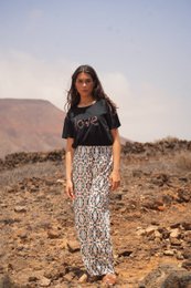 Calça Fluida Estampada