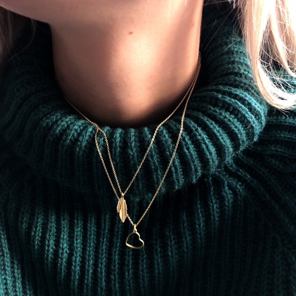 Feather Party necklace