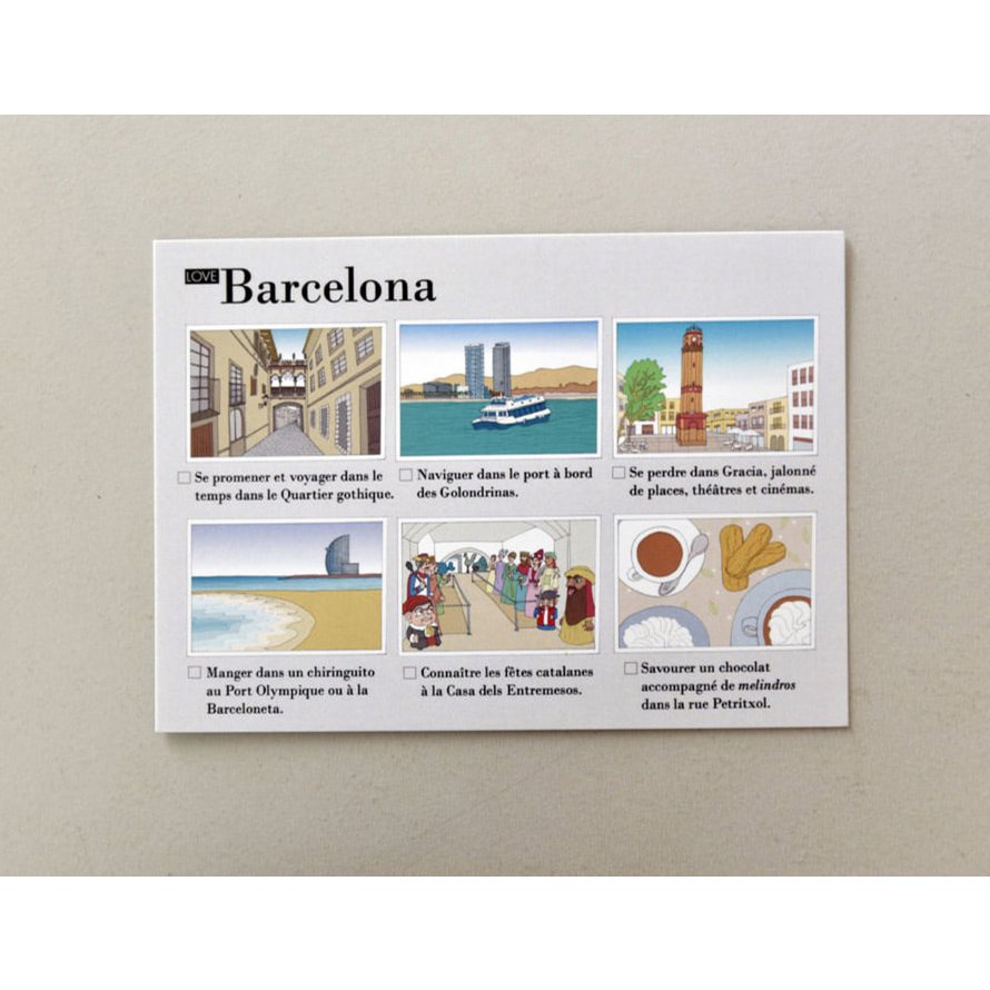 Postales Ilustradas Barcelona