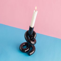 KNOTTED CANDLEHOLDER