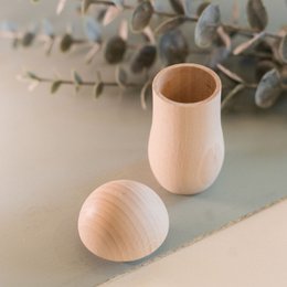 Creatieve rammelaar “Otto” Vullen & schilderen | Doe-het-zelf | natuur hout | Kinderspeelgoed | Montessori | Waldorf | muziekinstrument | vanaf 3 jaar | 100% gemaakt in Duitsland