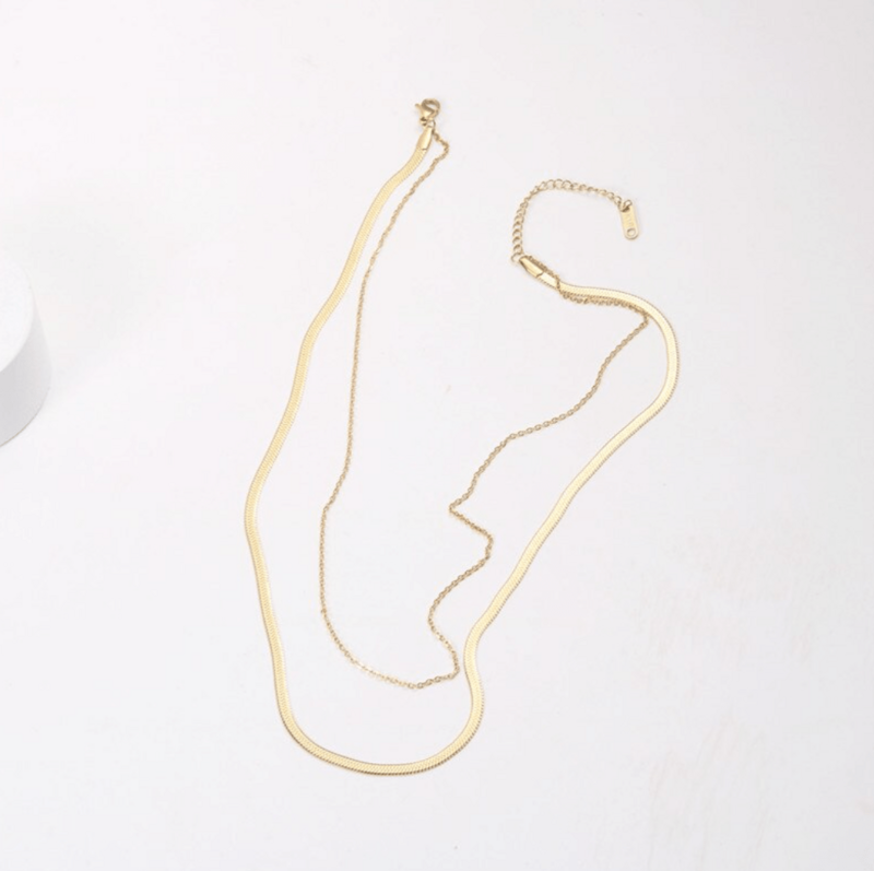 Clement - Collar de doble capa de serpiente