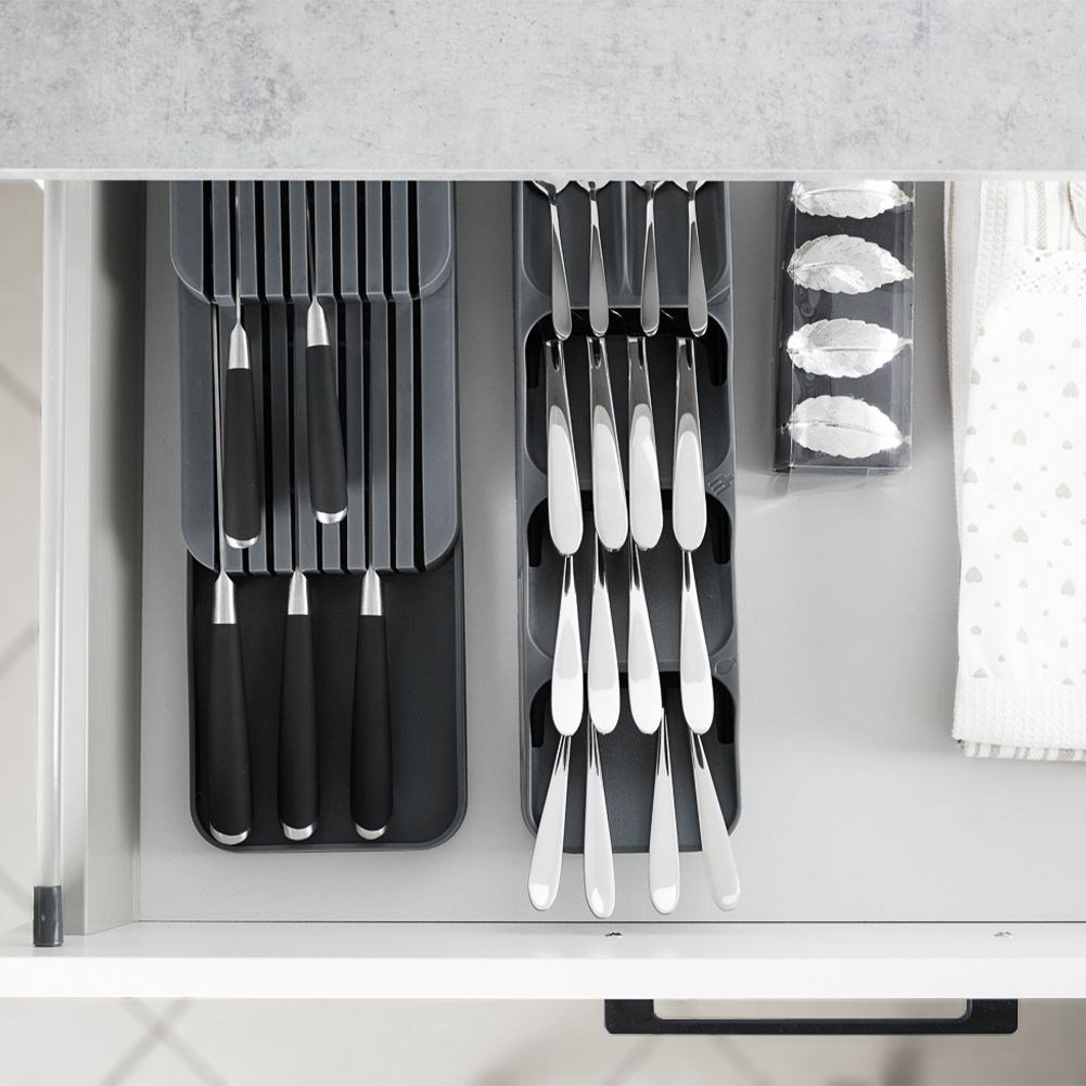 Knife organizer plastic 39x14.5x7.5cm