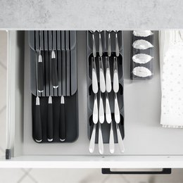 Knife organizer plastic 39x14.5x7.5cm