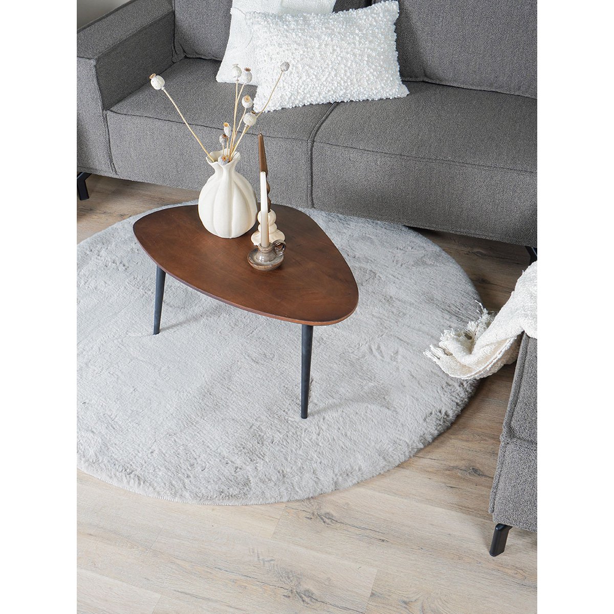 Nature Velvet Rug - Round ø200 cm