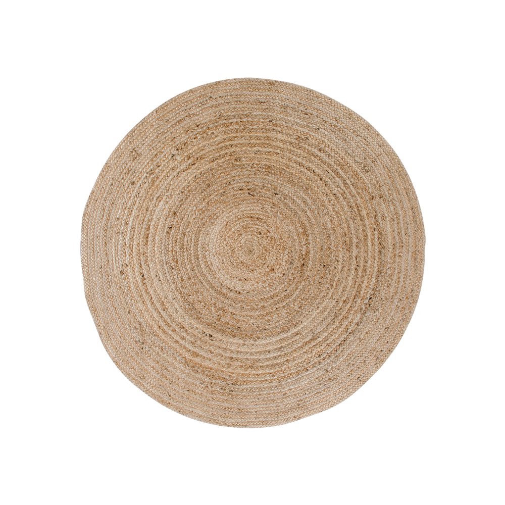 Bombay-Teppich – geflochtene Jute, natur – Ø90 cm