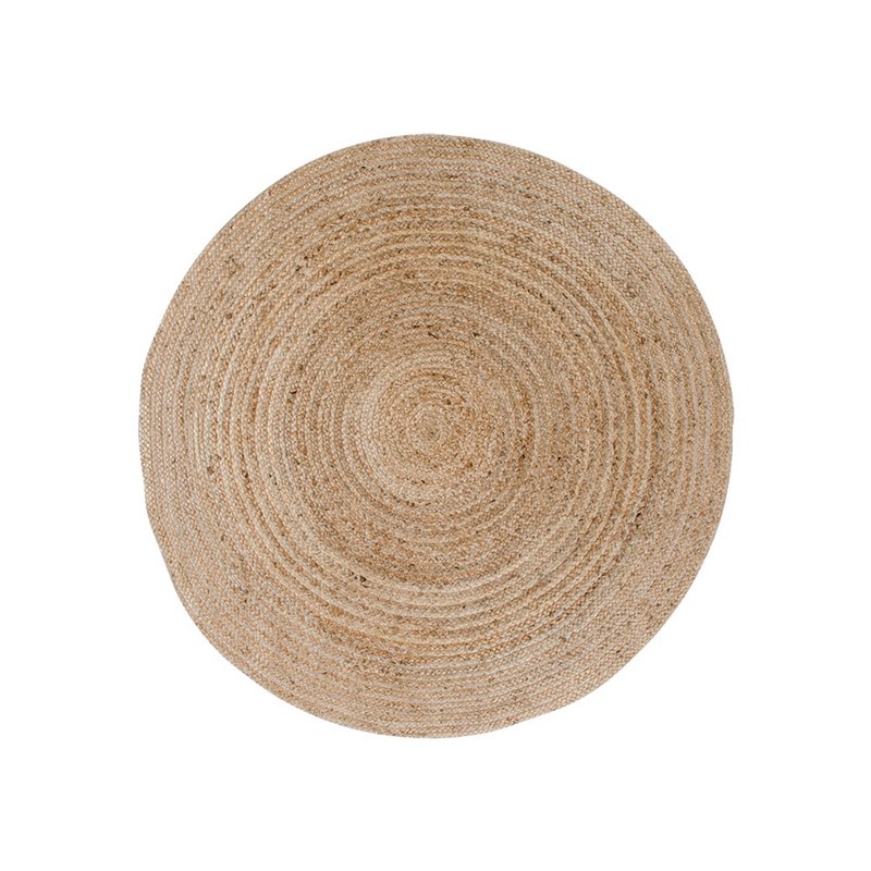 Bombay-Teppich – geflochtene Jute, natur – Ø90 cm